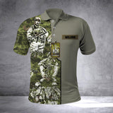 Personalized Canadian Soldier/Veterans Polo Shirt Printed 22JUL-HQ24