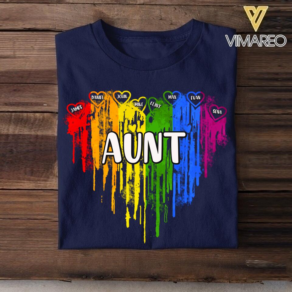 Personalized Aunt Kid Tshirt Printed 22JUL-HC27