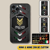 Personalized Italian Soldier Phone Case Printed 22JUL-HQ27
