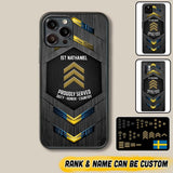 Personalized Swedish Soldier Phone Case Printed 22JUL-HQ27