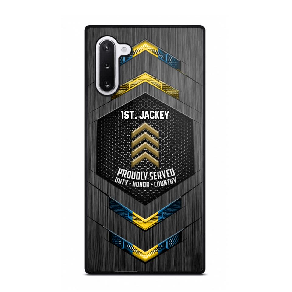 Personalized Swedish Soldier Phone Case Printed 22JUL-HQ27