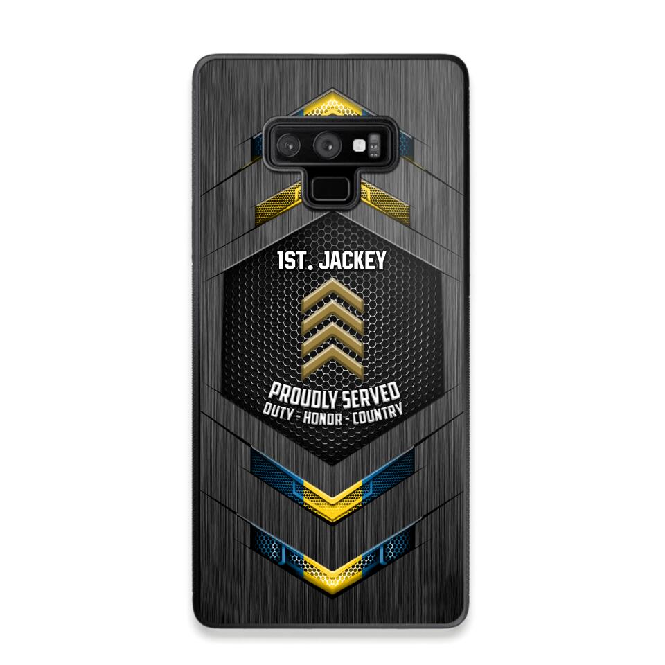 Personalized Swedish Soldier Phone Case Printed 22JUL-HQ27