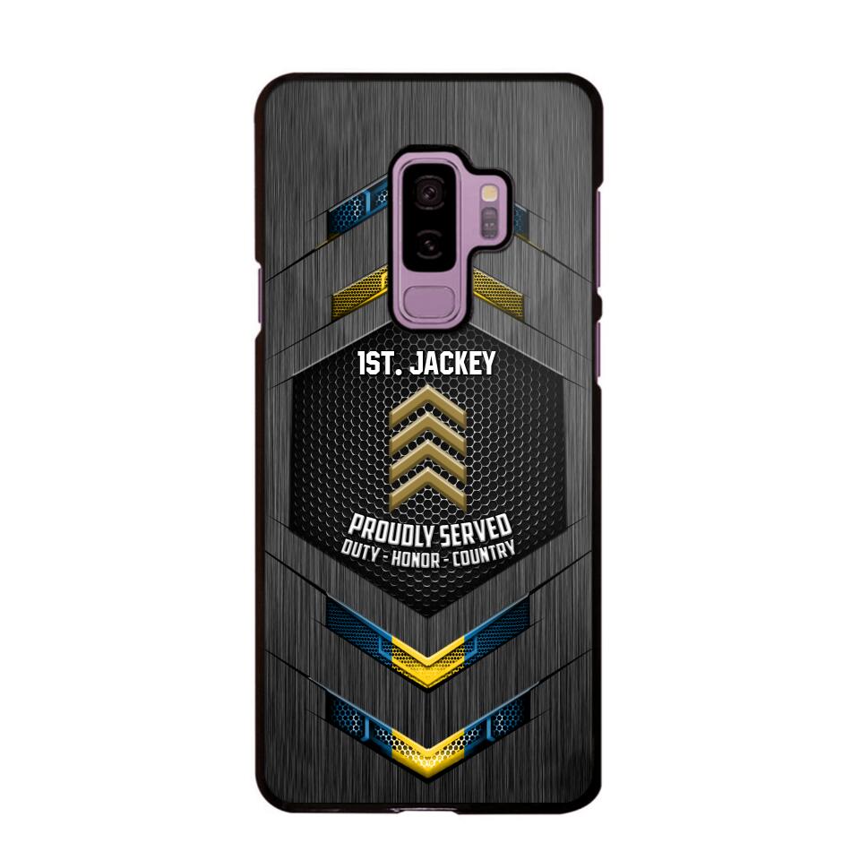 Personalized Swedish Soldier Phone Case Printed 22JUL-HQ27