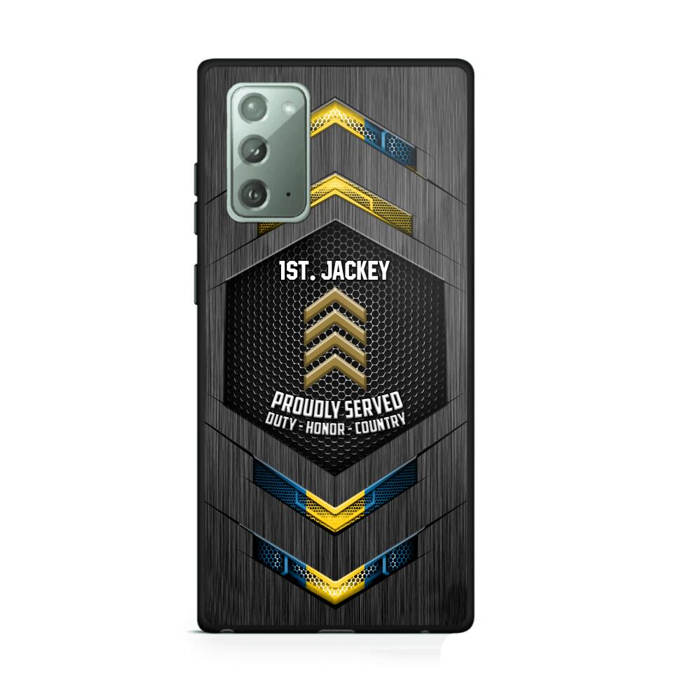 Personalized Swedish Soldier Phone Case Printed 22JUL-HQ27