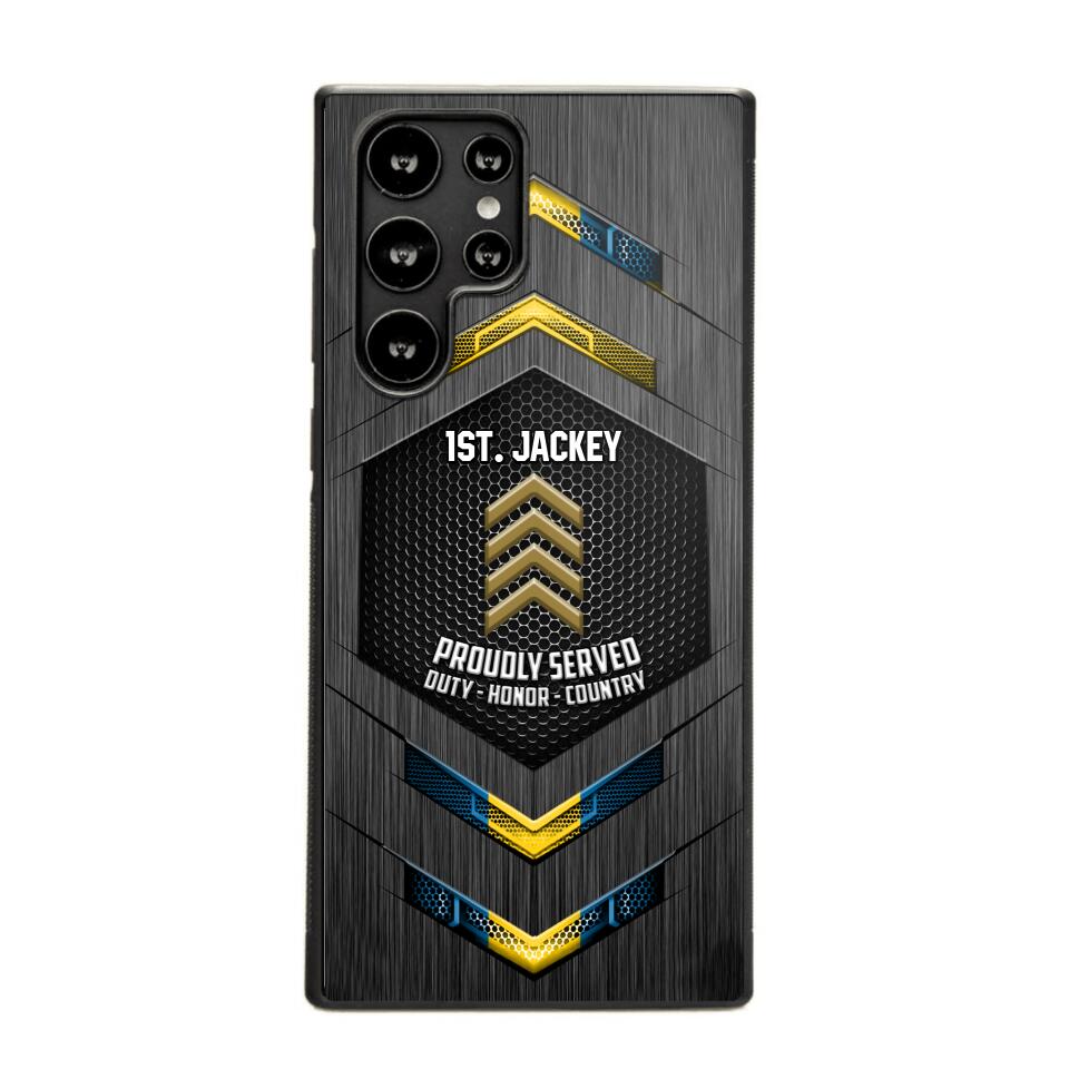 Personalized Swedish Soldier Phone Case Printed 22JUL-HQ27