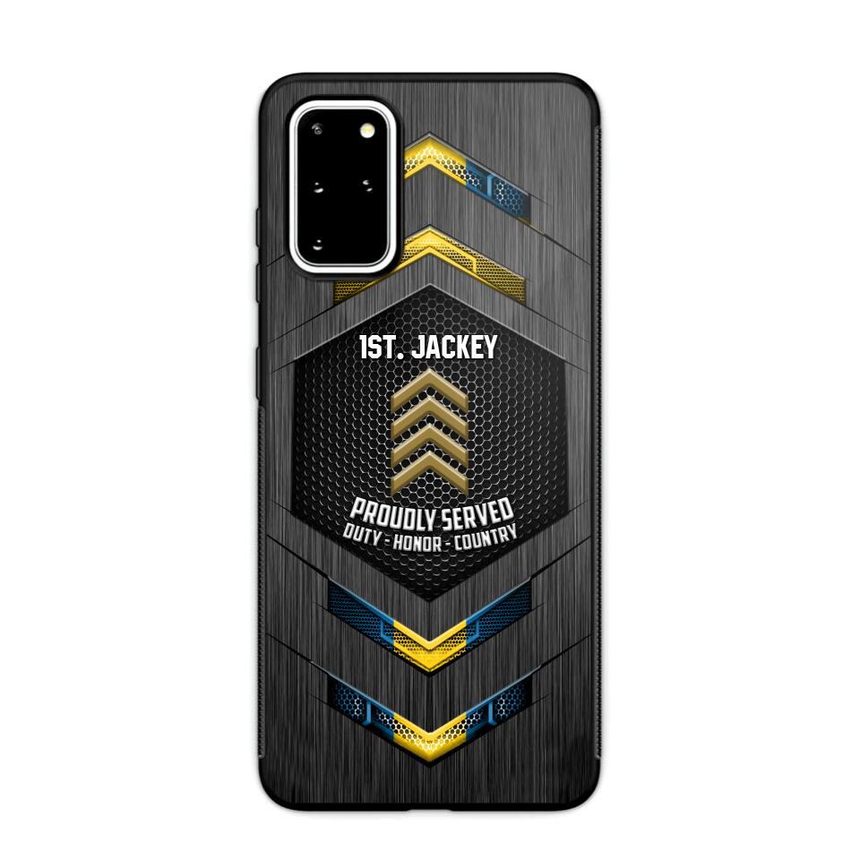 Personalized Swedish Soldier Phone Case Printed 22JUL-HQ27