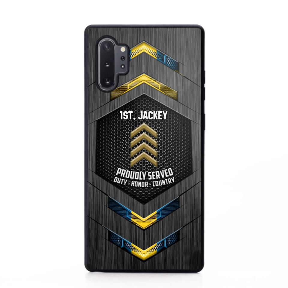 Personalized Swedish Soldier Phone Case Printed 22JUL-HQ27