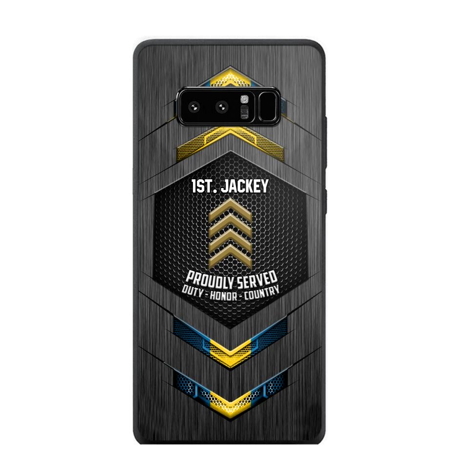 Personalized Swedish Soldier Phone Case Printed 22JUL-HQ27