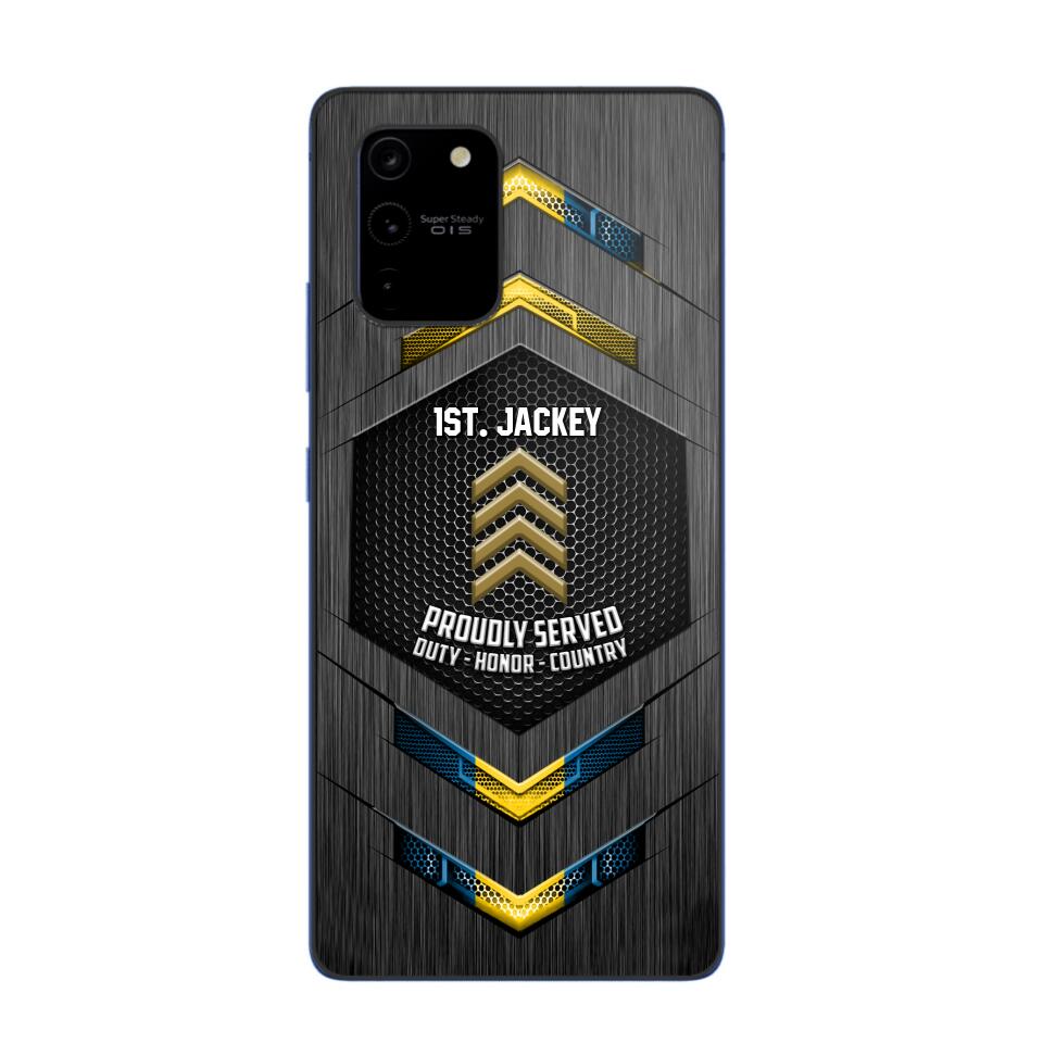 Personalized Swedish Soldier Phone Case Printed 22JUL-HQ27