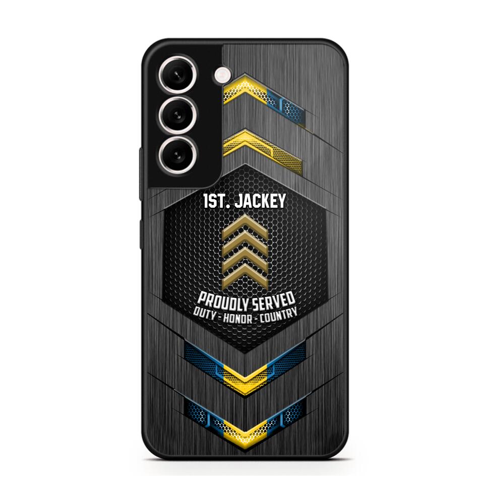 Personalized Swedish Soldier Phone Case Printed 22JUL-HQ27
