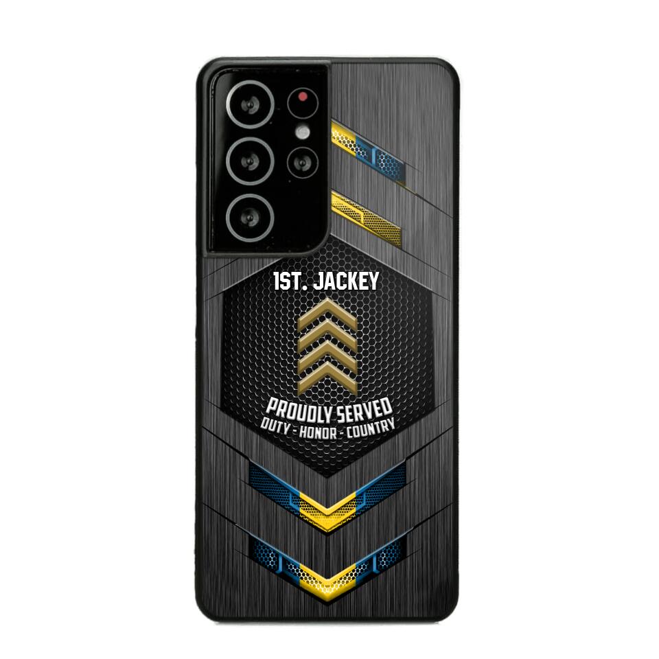Personalized Swedish Soldier Phone Case Printed 22JUL-HQ27