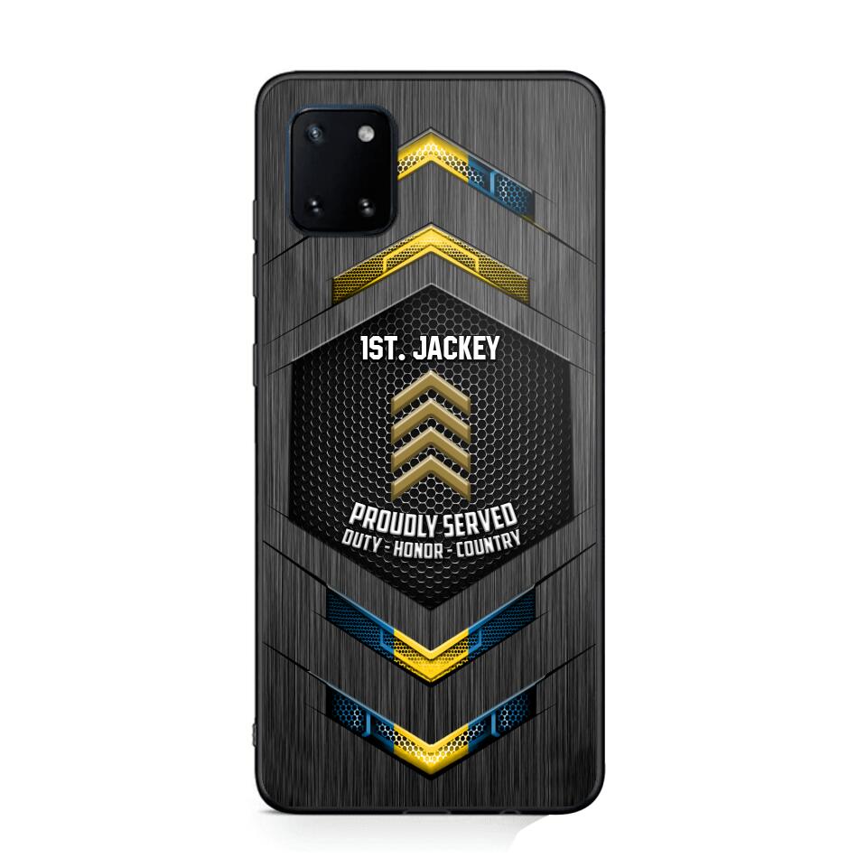 Personalized Swedish Soldier Phone Case Printed 22JUL-HQ27
