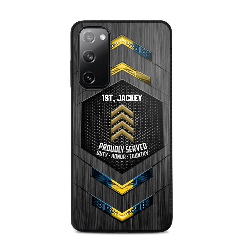 Personalized Swedish Soldier Phone Case Printed 22JUL-HQ27