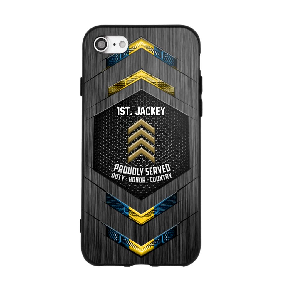 Personalized Swedish Soldier Phone Case Printed 22JUL-HQ27