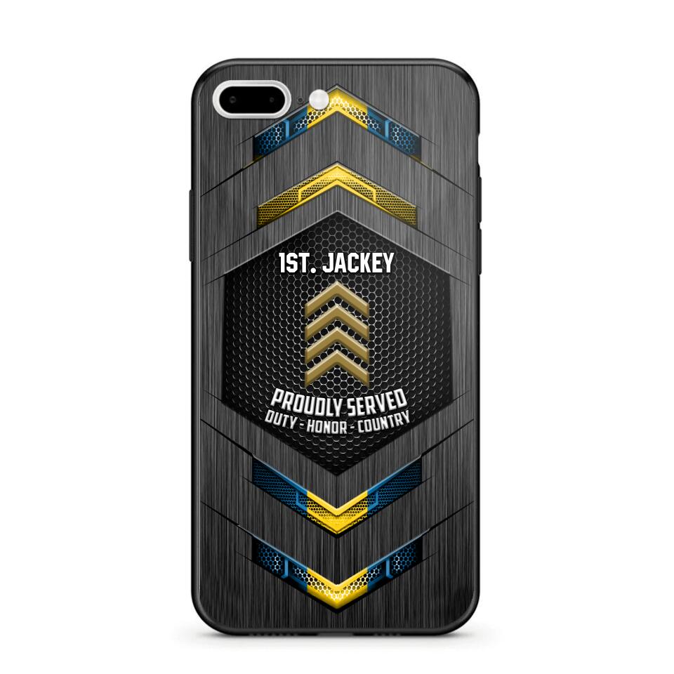 Personalized Swedish Soldier Phone Case Printed 22JUL-HQ27