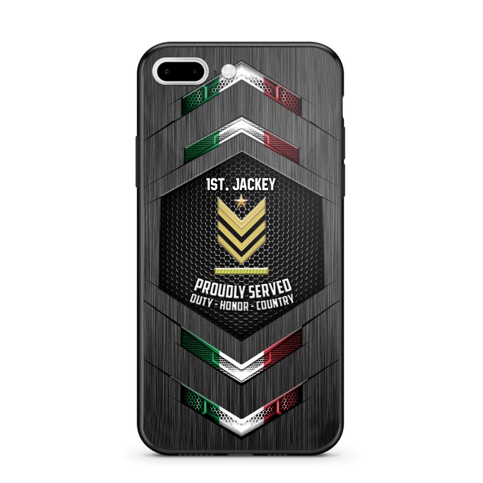 Personalized Italian Soldier Phone Case Printed 22JUL-HQ27