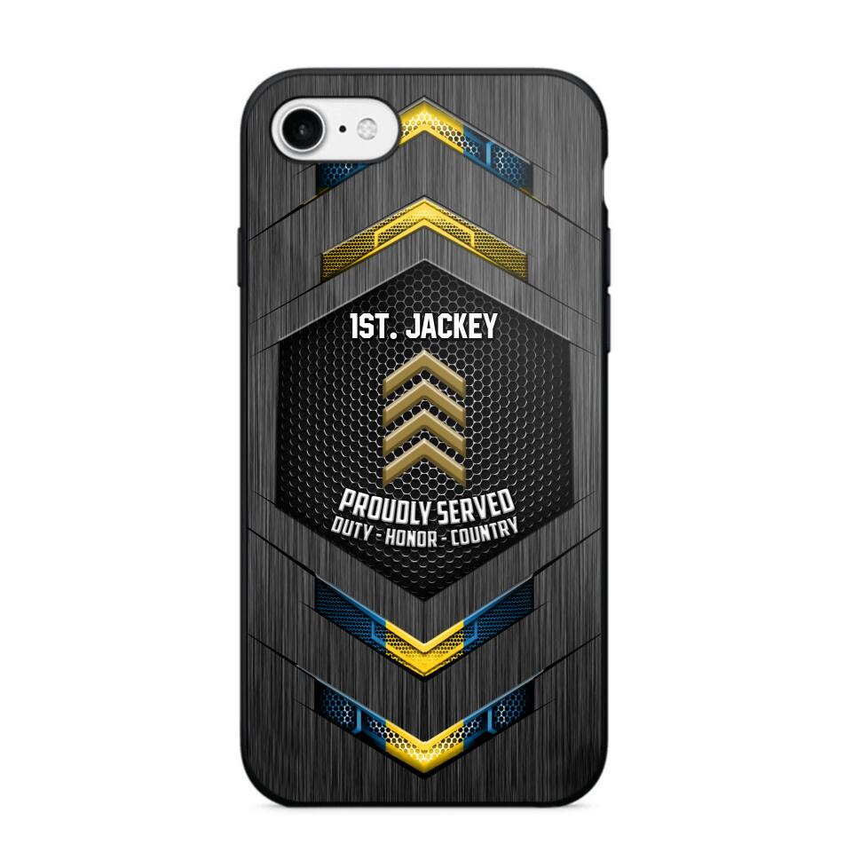 Personalized Swedish Soldier Phone Case Printed 22JUL-HQ27