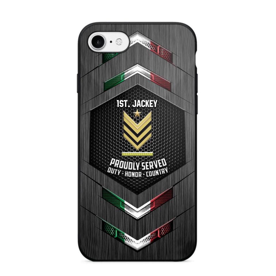Personalized Italian Soldier Phone Case Printed 22JUL-HQ27