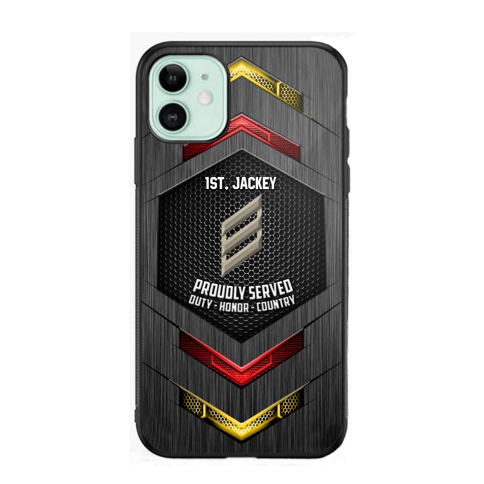 Personalized German Soldier Phone Case Printed 22JUL-HQ27