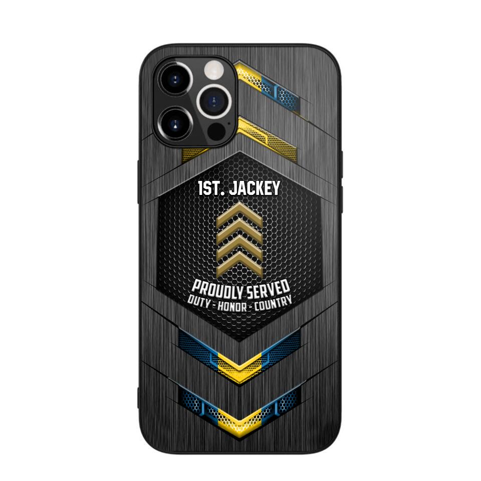 Personalized Swedish Soldier Phone Case Printed 22JUL-HQ27