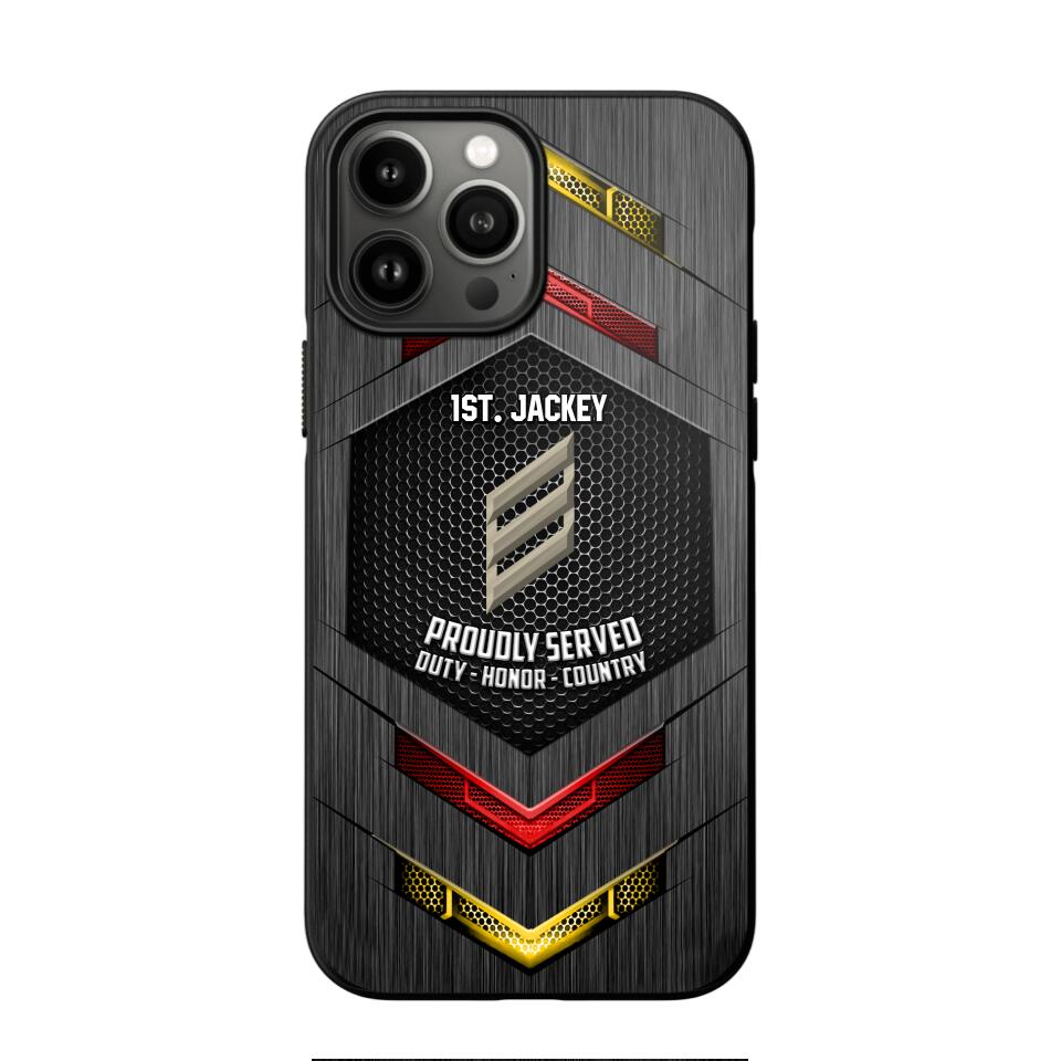 Personalized German Soldier Phone Case Printed 22JUL-HQ27