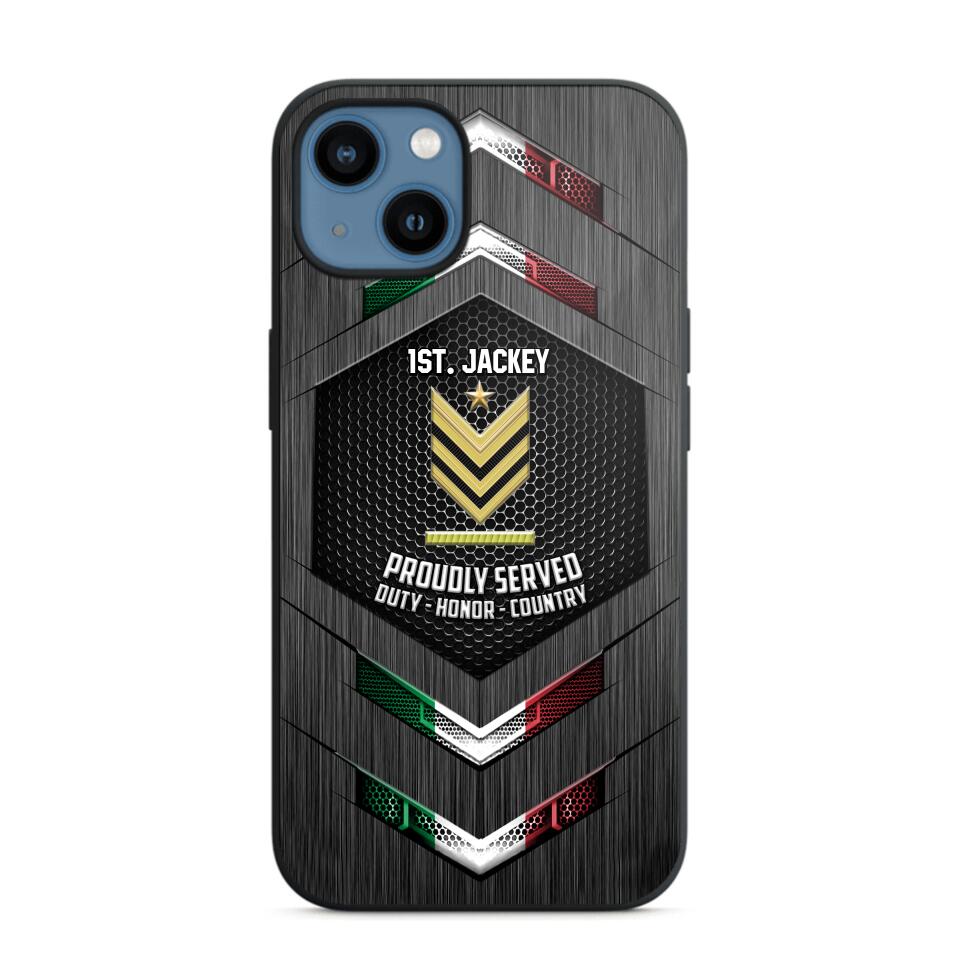 Personalized Italian Soldier Phone Case Printed 22JUL-HQ27