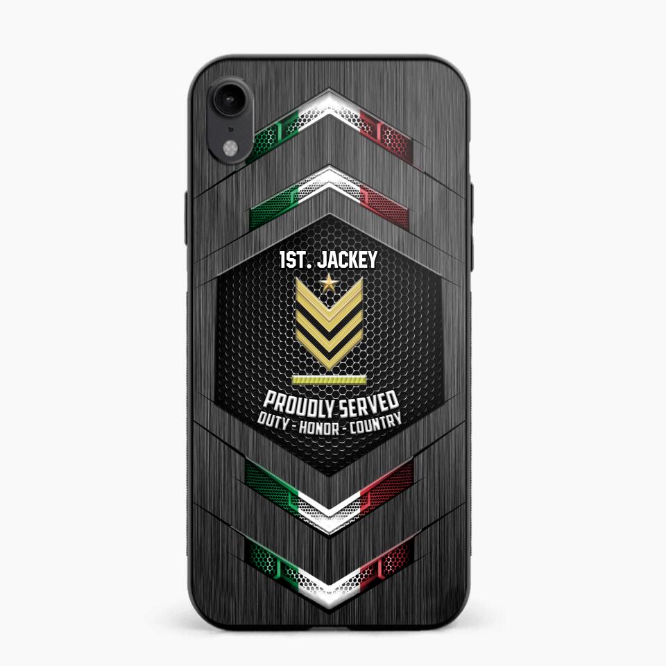 Personalized Italian Soldier Phone Case Printed 22JUL-HQ27