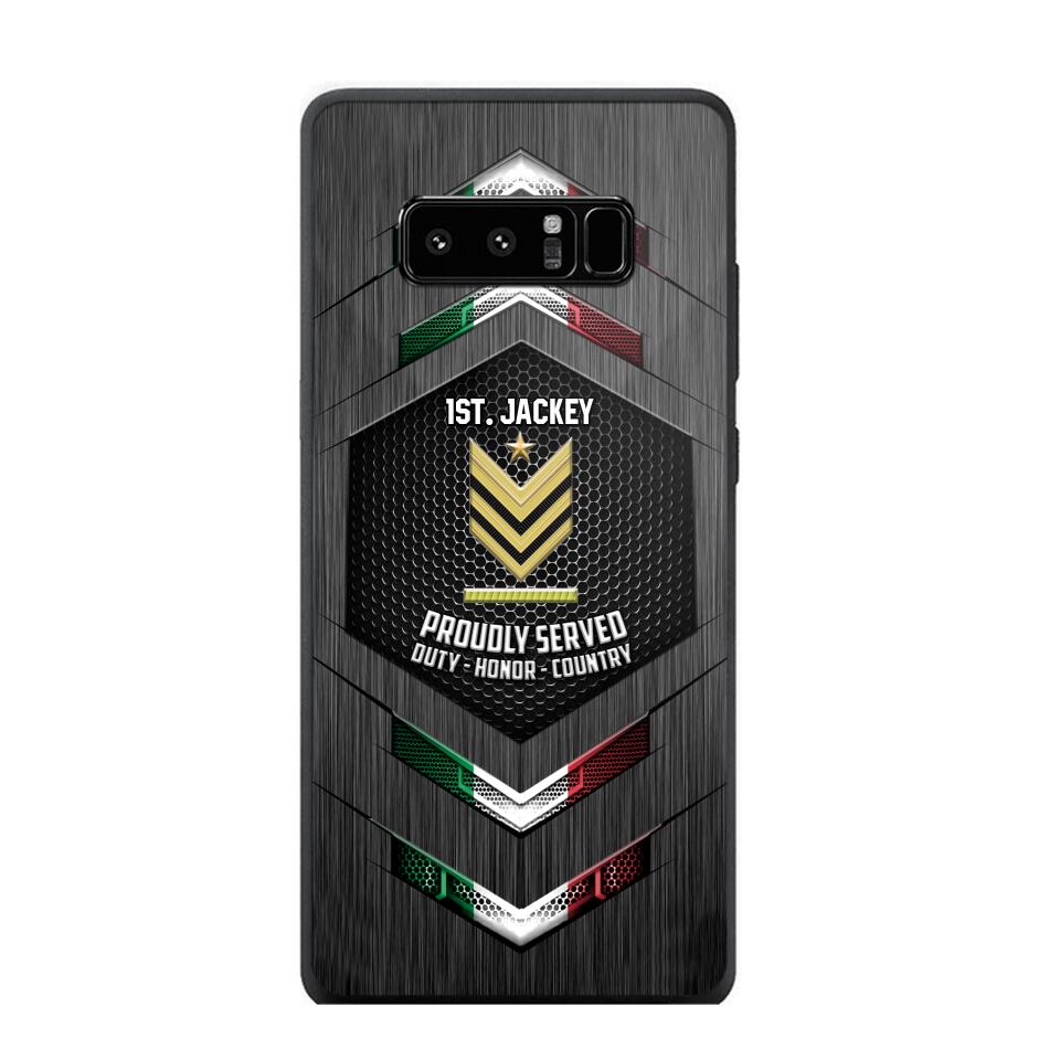 Personalized Italian Soldier Phone Case Printed 22JUL-HQ27