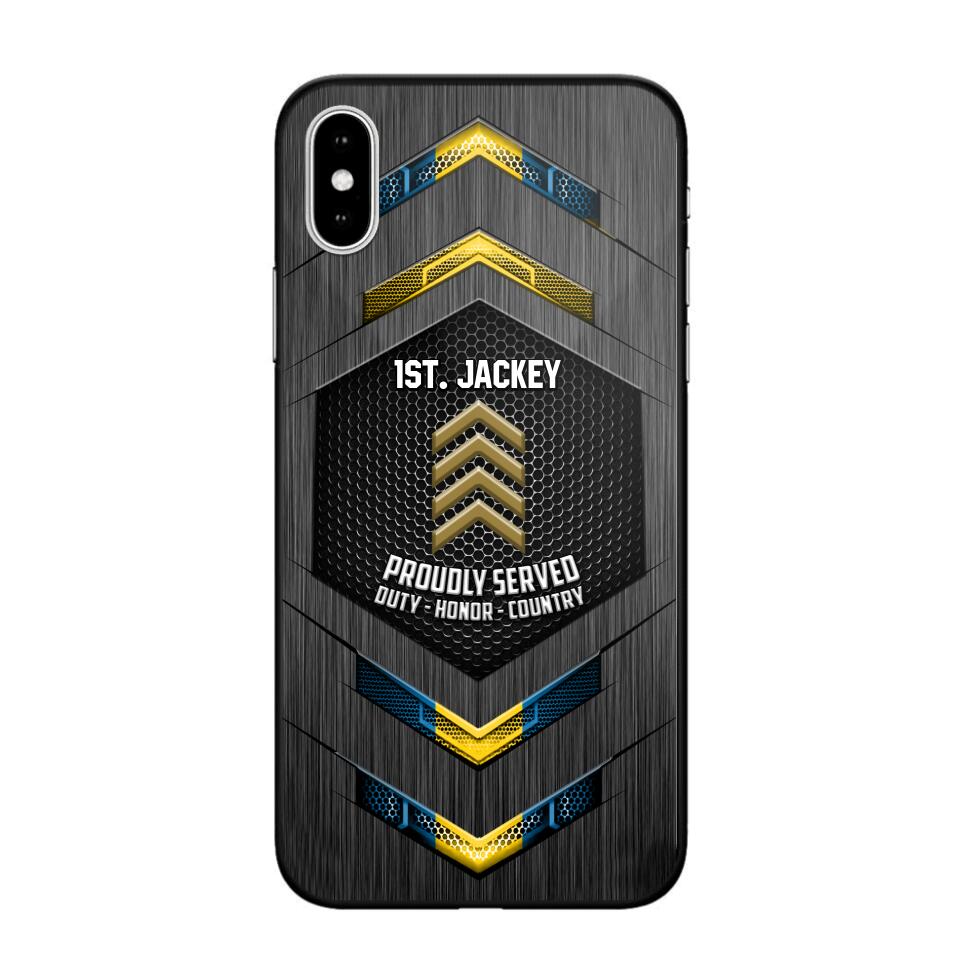 Personalized Swedish Soldier Phone Case Printed 22JUL-HQ27