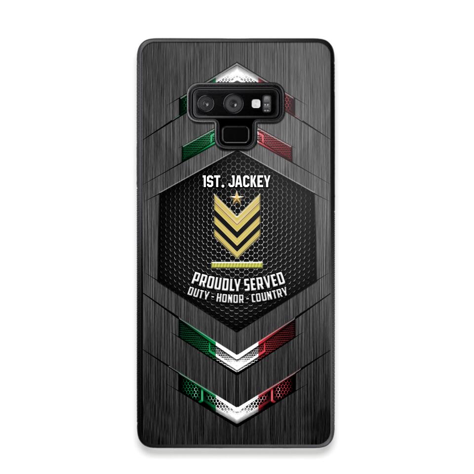 Personalized Italian Soldier Phone Case Printed 22JUL-HQ27