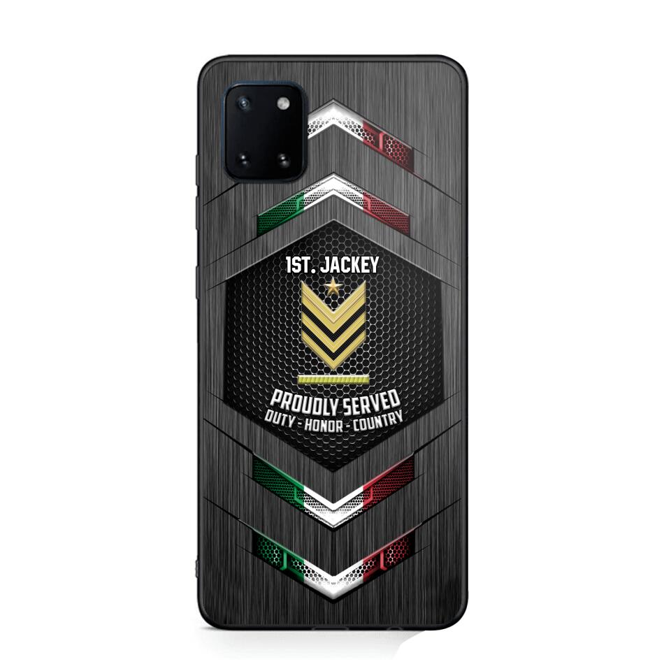 Personalized Italian Soldier Phone Case Printed 22JUL-HQ27