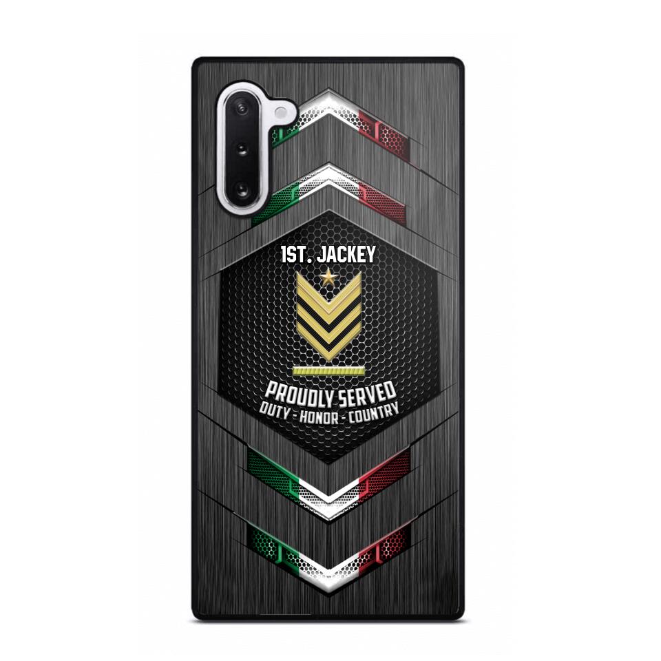 Personalized Italian Soldier Phone Case Printed 22JUL-HQ27