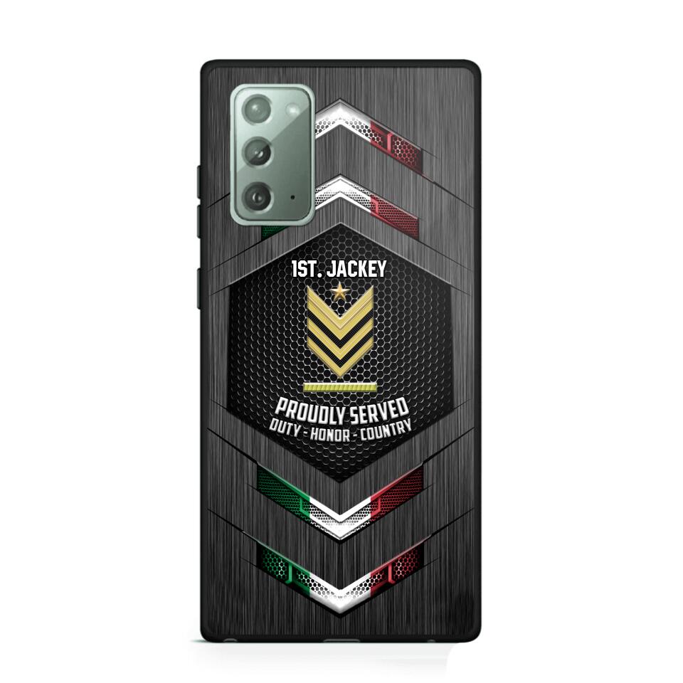 Personalized Italian Soldier Phone Case Printed 22JUL-HQ27