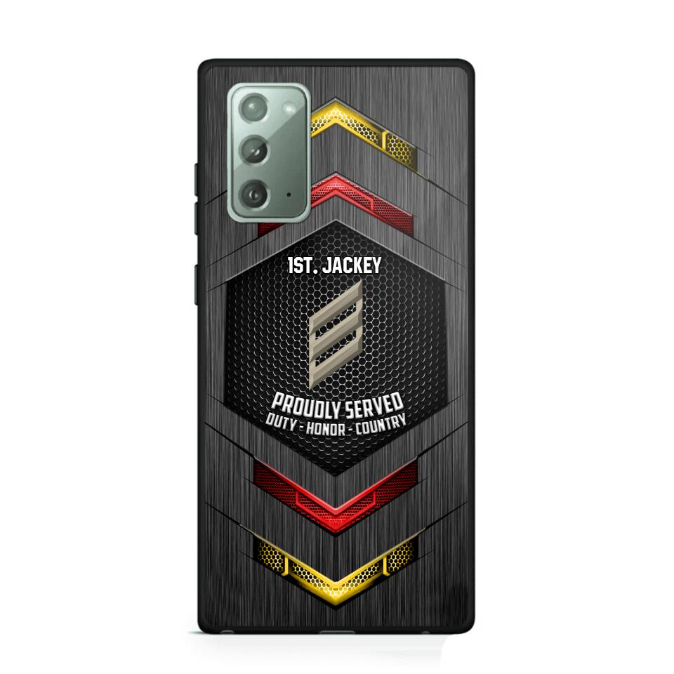 Personalized German Soldier Phone Case Printed 22JUL-HQ27