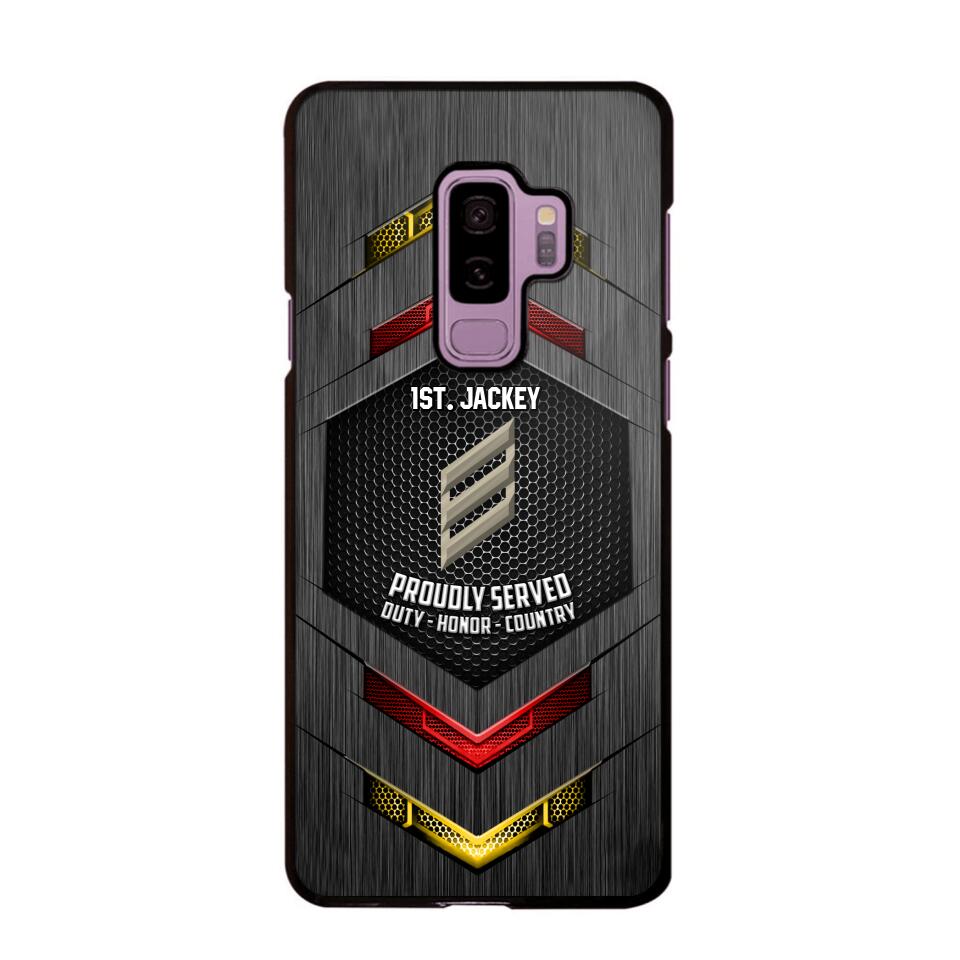 Personalized German Soldier Phone Case Printed 22JUL-HQ27