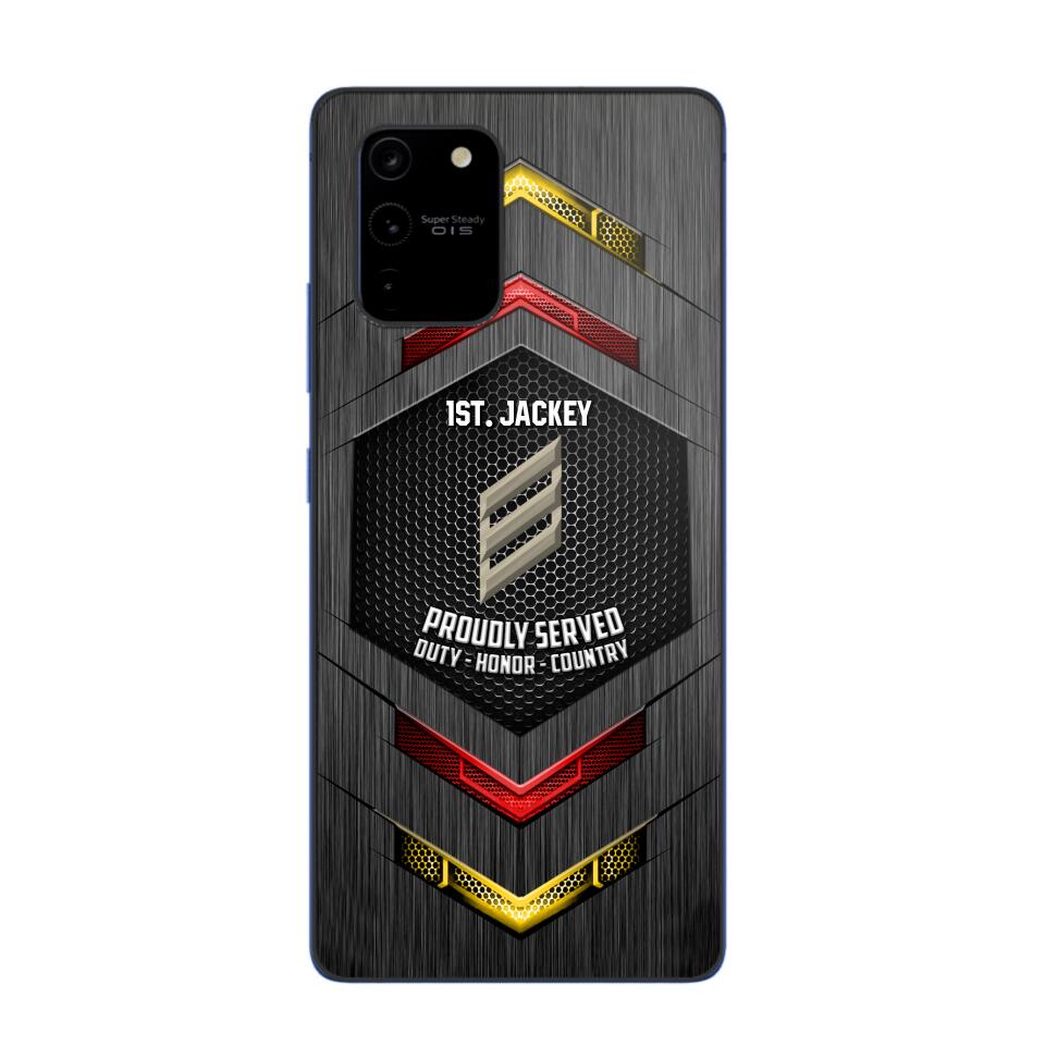 Personalized German Soldier Phone Case Printed 22JUL-HQ27