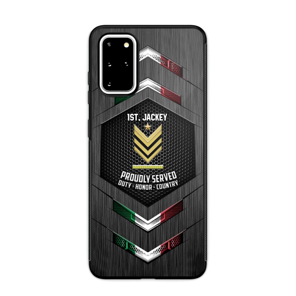 Personalized Italian Soldier Phone Case Printed 22JUL-HQ27