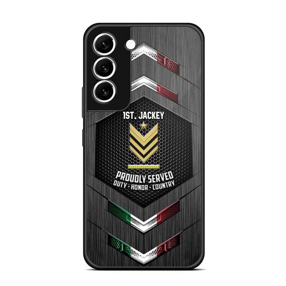 Personalized Italian Soldier Phone Case Printed 22JUL-HQ27