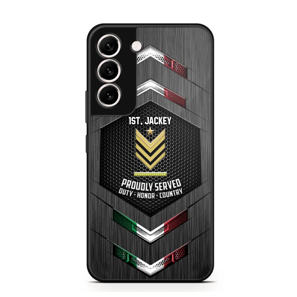 Personalized Italian Soldier Phone Case Printed 22JUL-HQ27