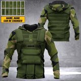 Personalized Swedish Soldier Hoodie 3D Printed 22JUL-DT28