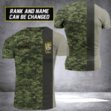 Personalized Canadian Veterans/Soldier Tshirt 3D Printed 22JUL-HY28