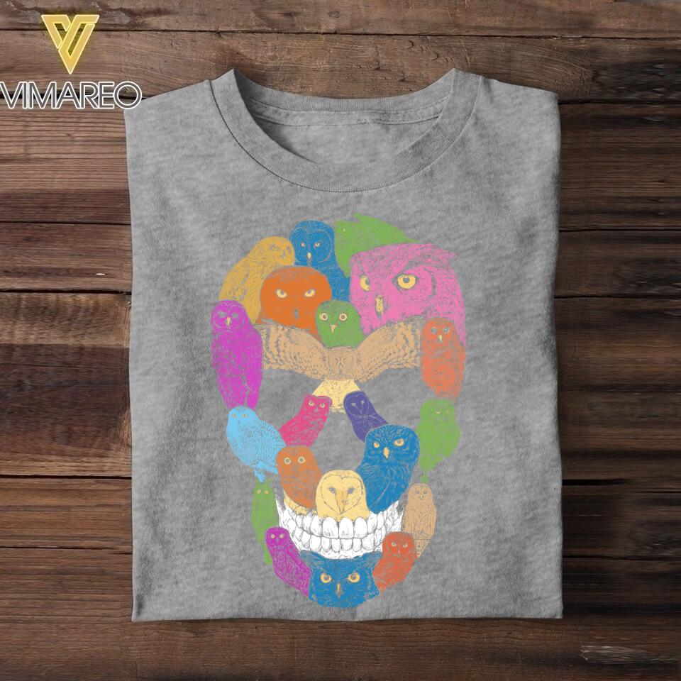 Personalized Owl Lovers Sku Tshirt Printed QTVQ2906