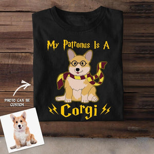 Personalized My Patronus Is A Corgi Upload Photo Tshirt Printed QTDT2906