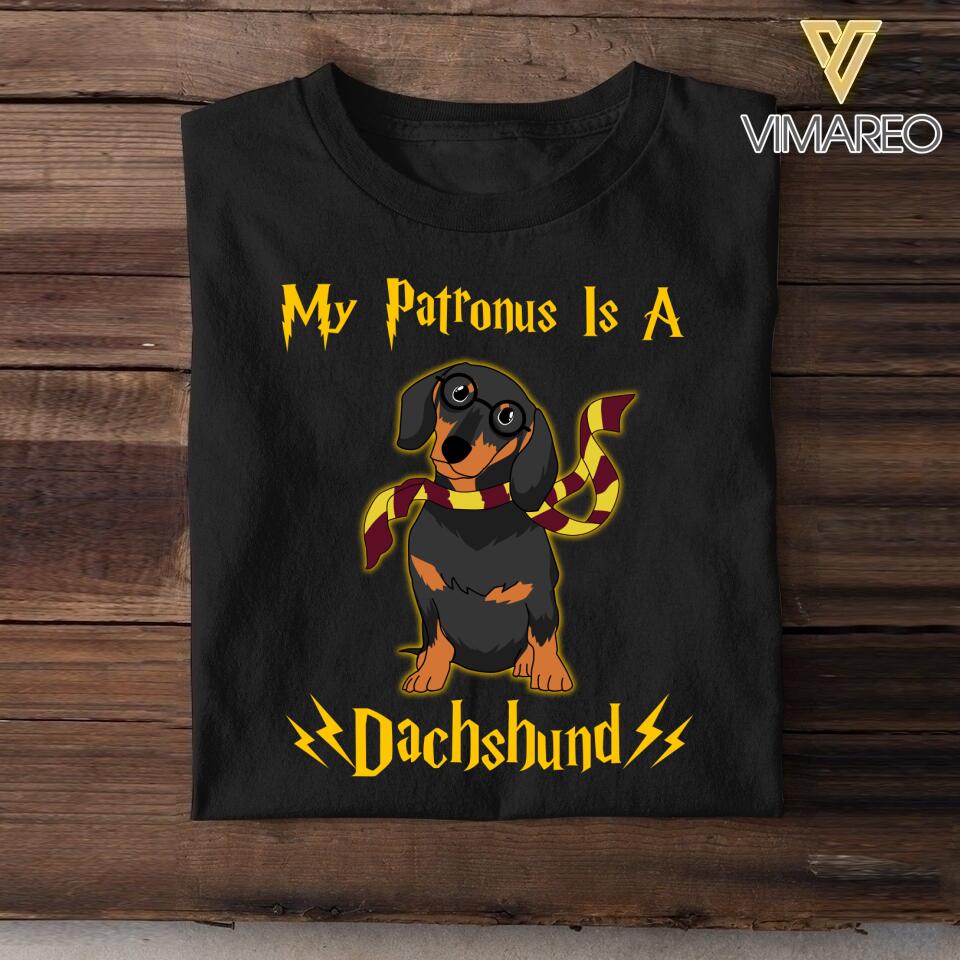 Personalized My Patronus Is A Dachshund Upload Photo Tshirt Printed QTDT2906