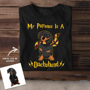 Personalized My Patronus Is A Dachshund Upload Photo Tshirt Printed QTDT2906