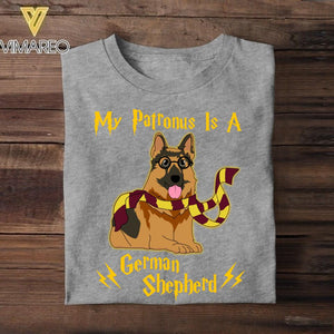 Personalized My Patronus Is A German Shepherd Upload Photo Tshirt Printed QTDT2906