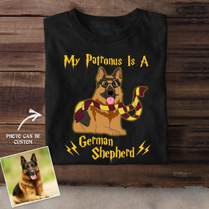 Personalized My Patronus Is A German Shepherd Upload Photo Tshirt Printed QTDT2906