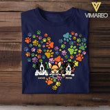 Personalized Heart Dog Tshirt Printed NQHC2906