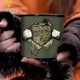 Personalized German Veterans/Soldier Steel Mug 12Oz Printed 22JUL-HY29
