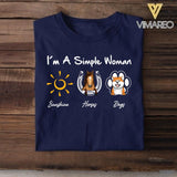 Personalized I'm A Simple Woman Tshirt Printed NQHQ2906